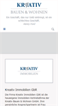 Mobile Screenshot of kreativbauenundwohnen.de